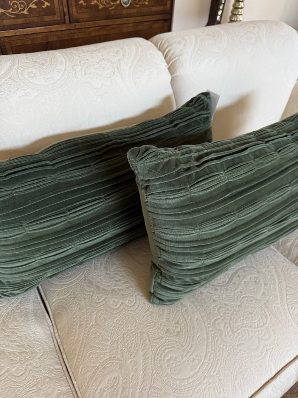 NWT Forest Green Lumbar Pillow